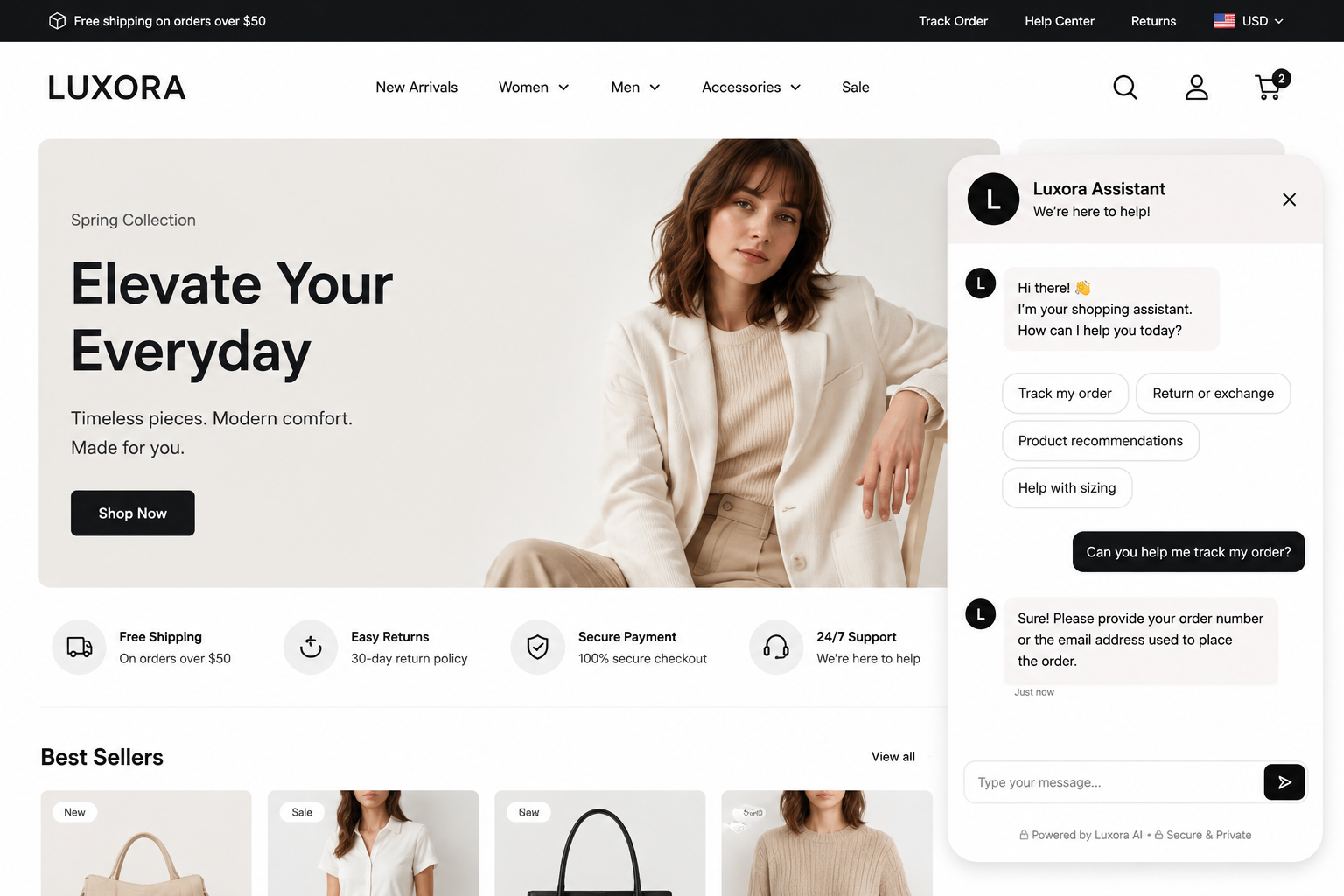 E-Commerce Support Chatbot